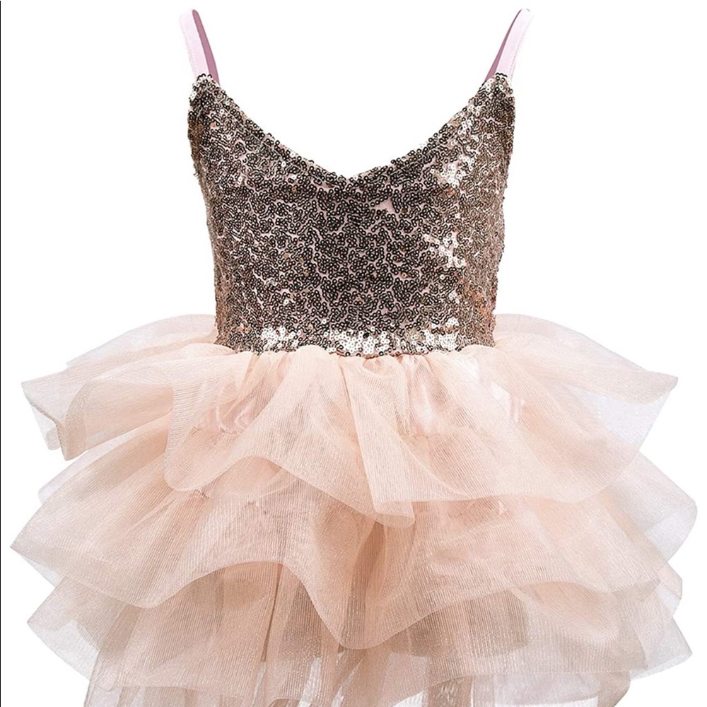 Rose gold birthday dress for 1-2 year old